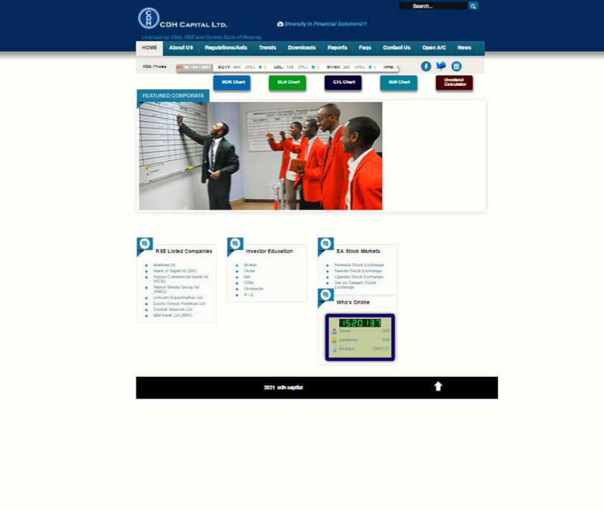 Página web de CDH Capital