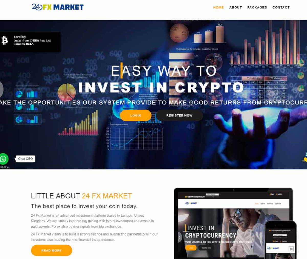 Página web de 24 Fx Market