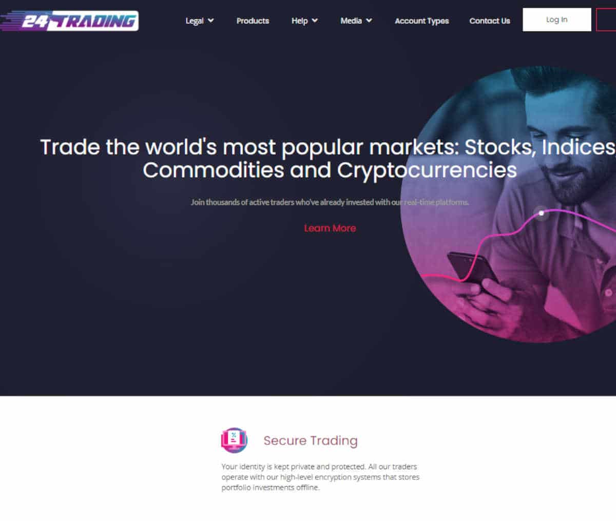 Página web de 24 Trading