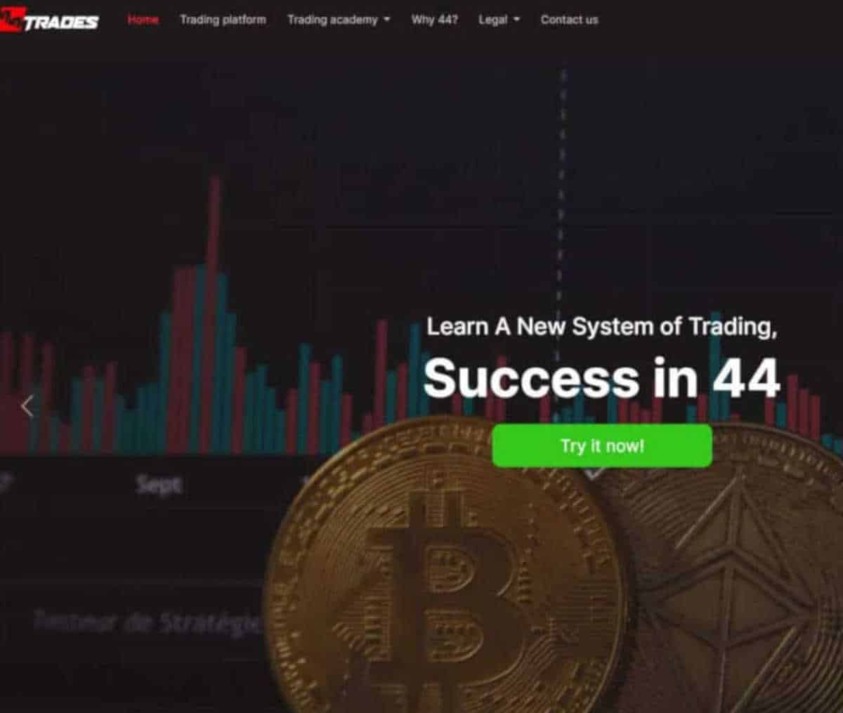 Página web de 44Trades