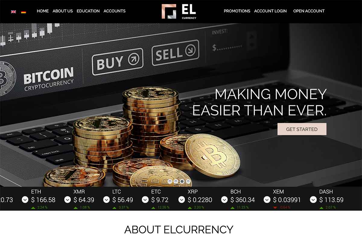 Página web de Elcurrency