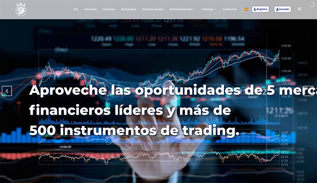 Página web de Imperial Finance Group