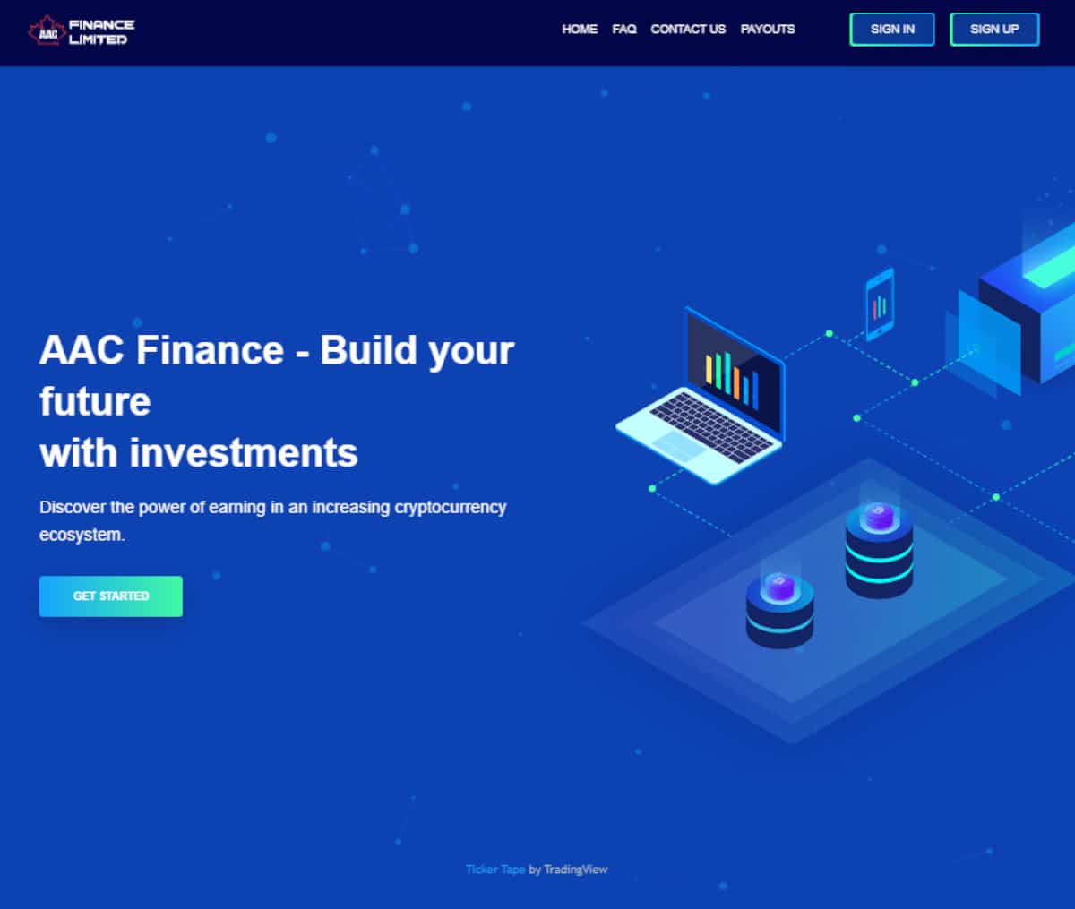 Página web de AAC Finance