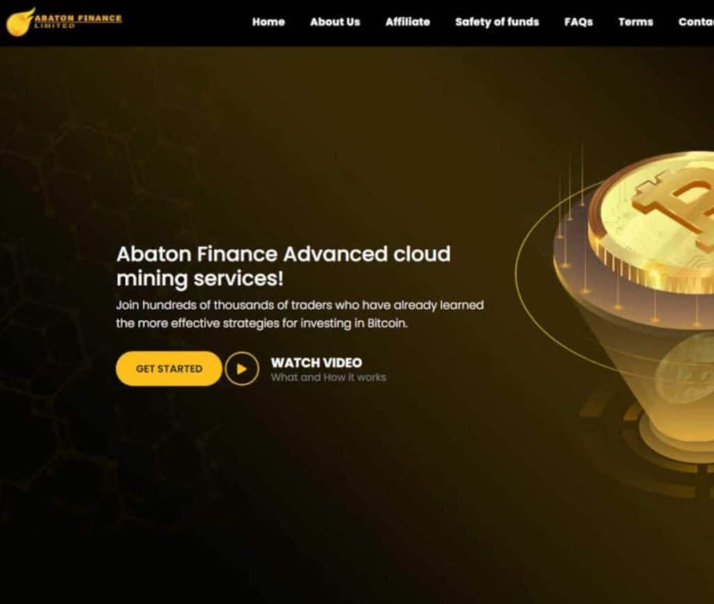 Sitio web de Abaton Finance