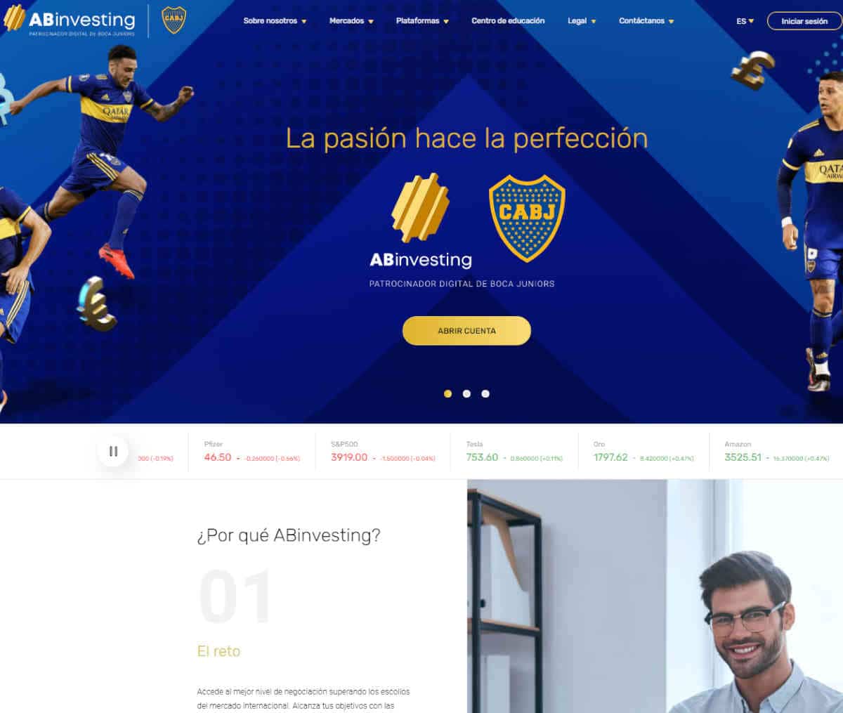 Página web de ABinvesting