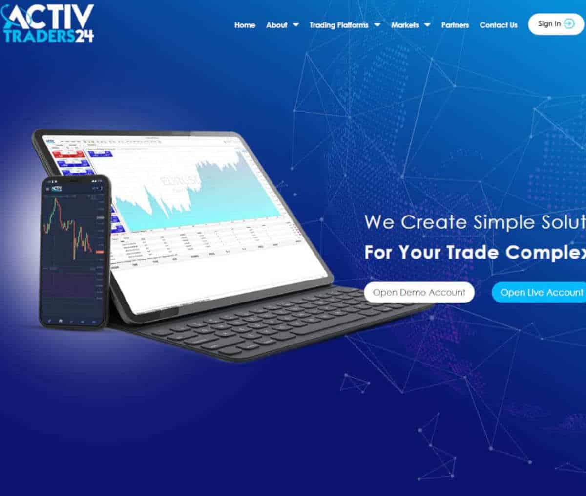 Página web de Activetraders24