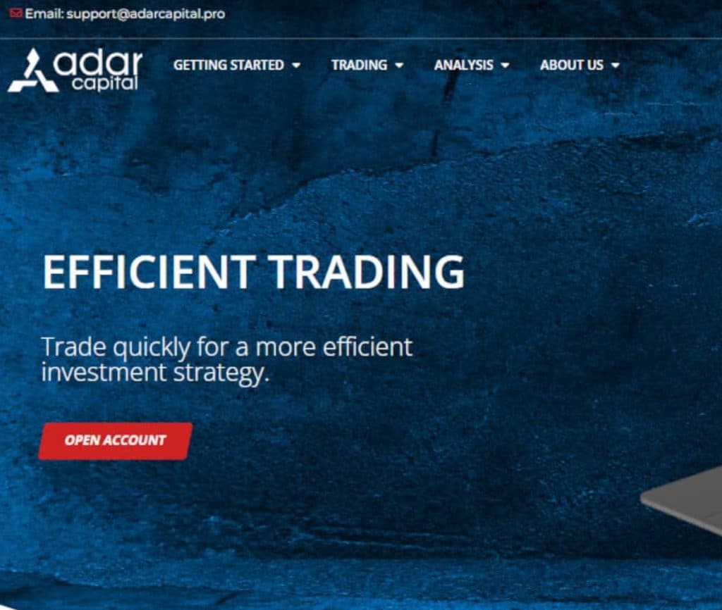 Sitio web de Adar Capital