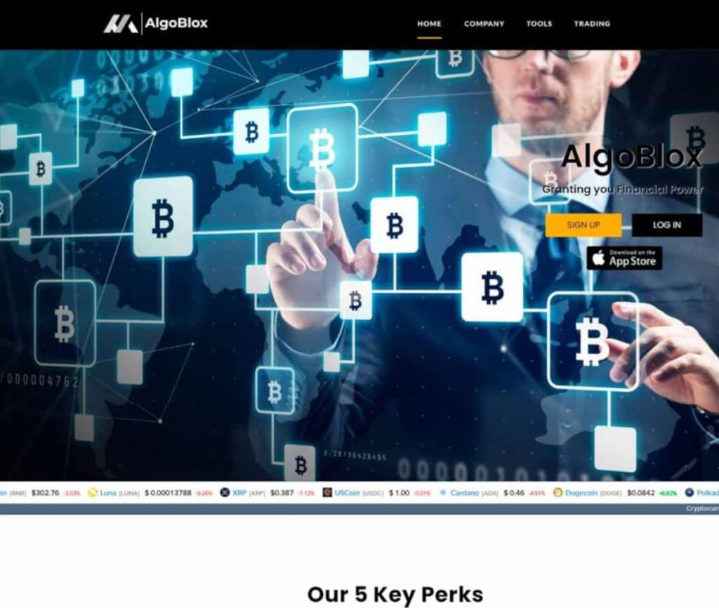 Sitio web de AlgoBlox