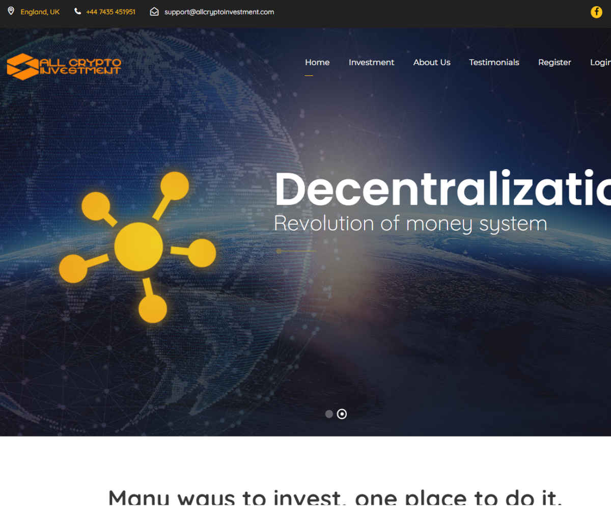 Página web de All Crypto Investment