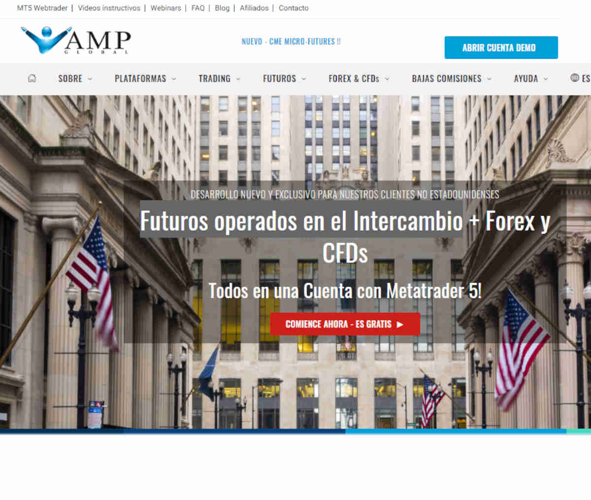 Página web de AMP Global