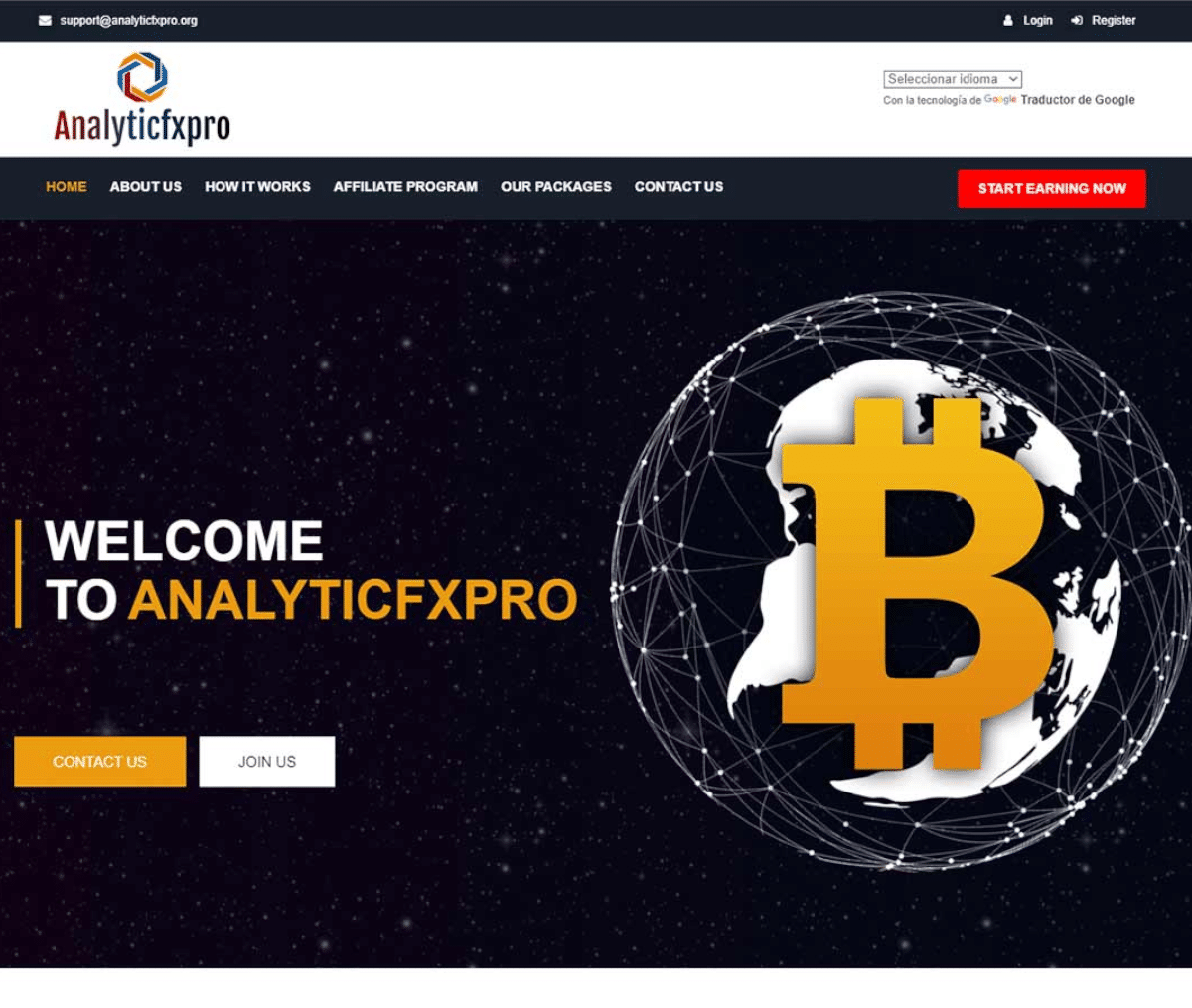 Página web de AnalyticFxPro