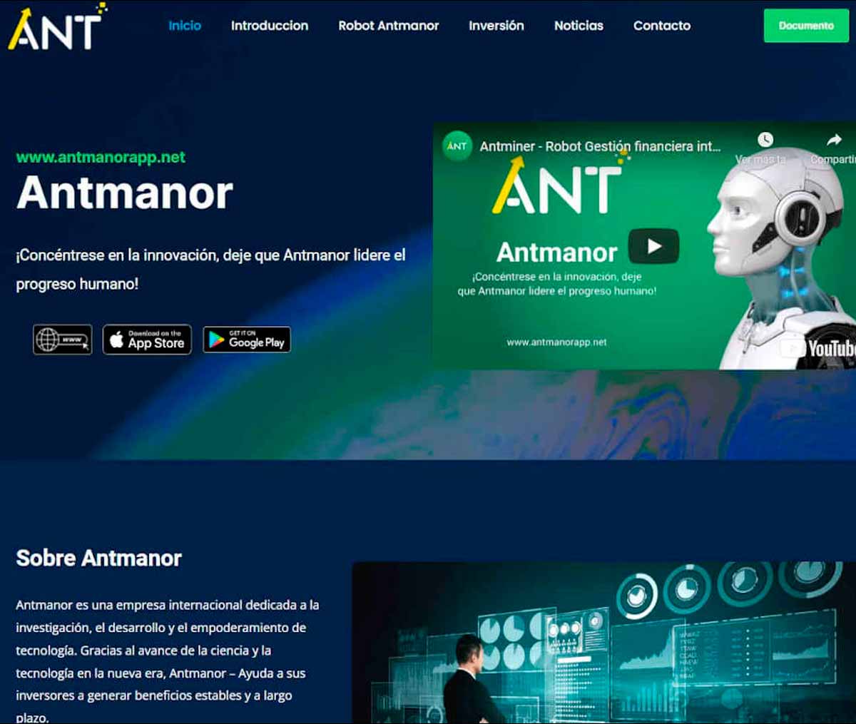 Página web de Antmanor