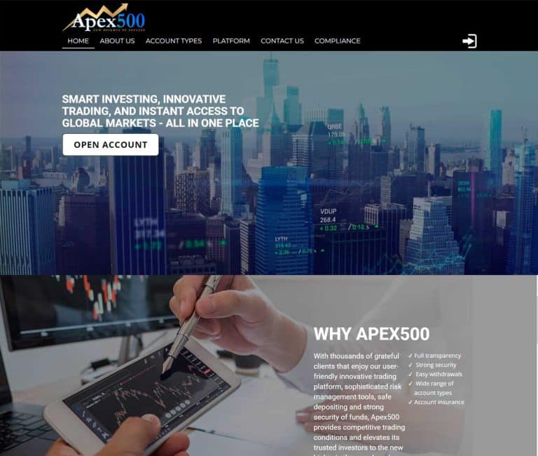 Página Web Apex500