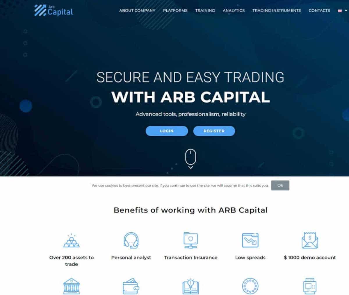 Página web de Arb Capital