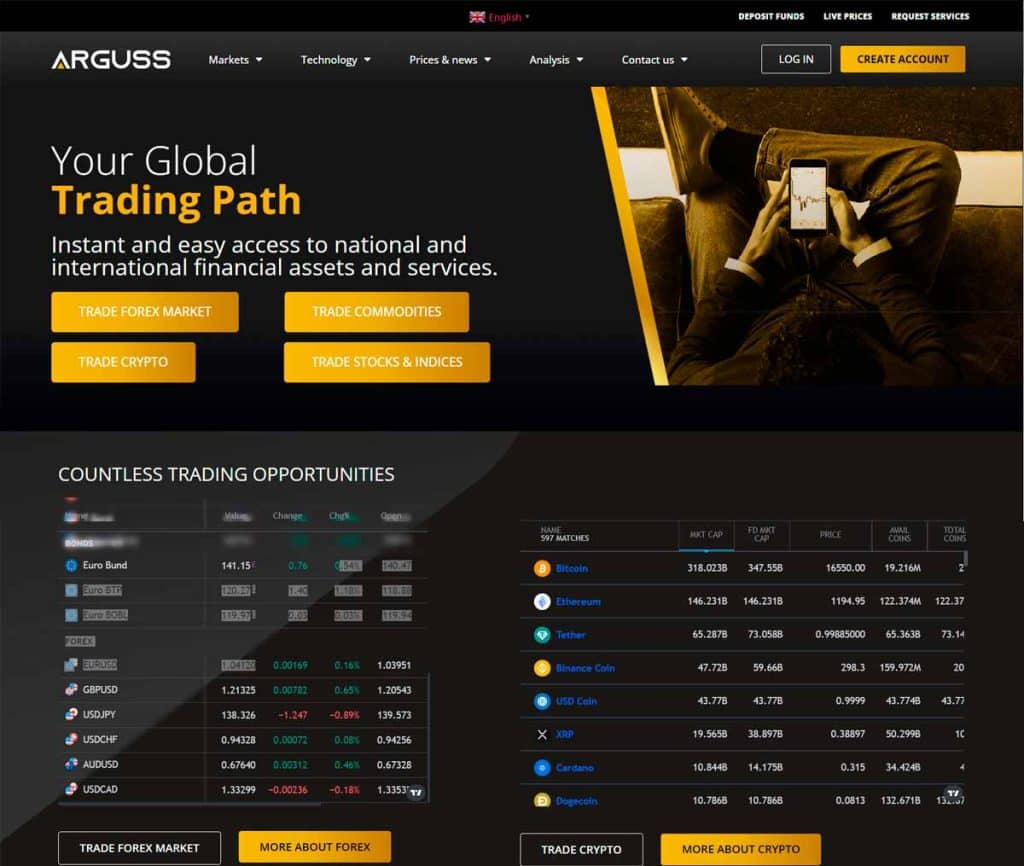 Sitio web de Arguss
