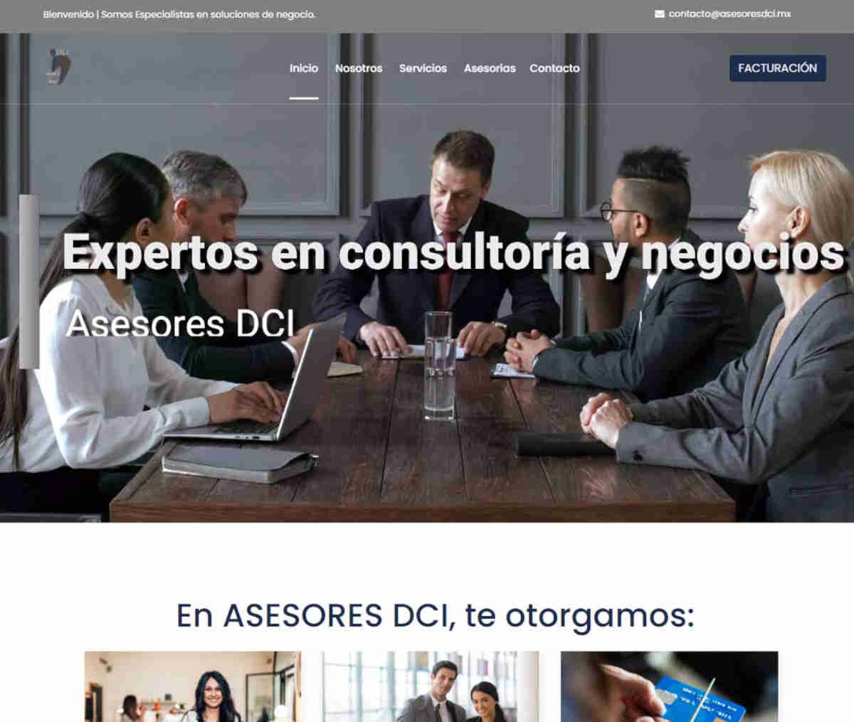 Página web de Asesores DCI