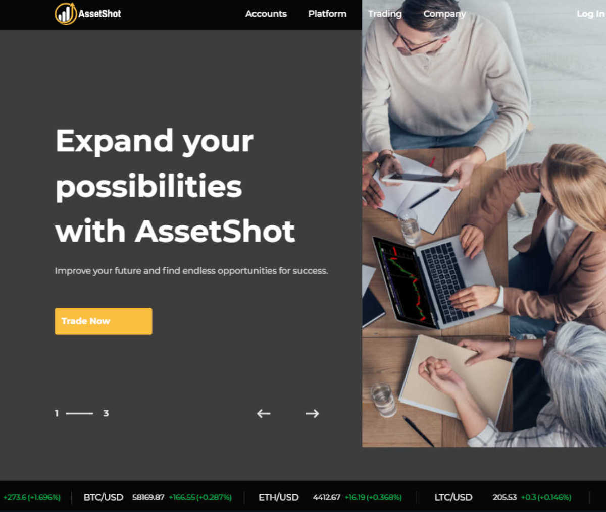 Página web de AssetShot