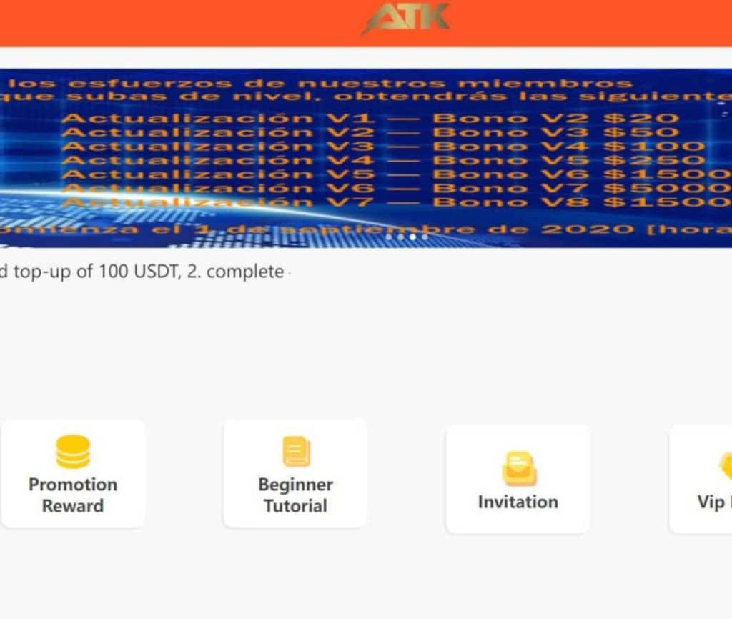 Sitio web de ATK