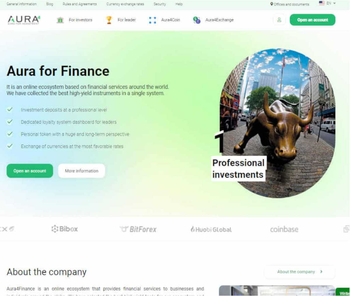 Página web de Aura 4 Finance Ltd