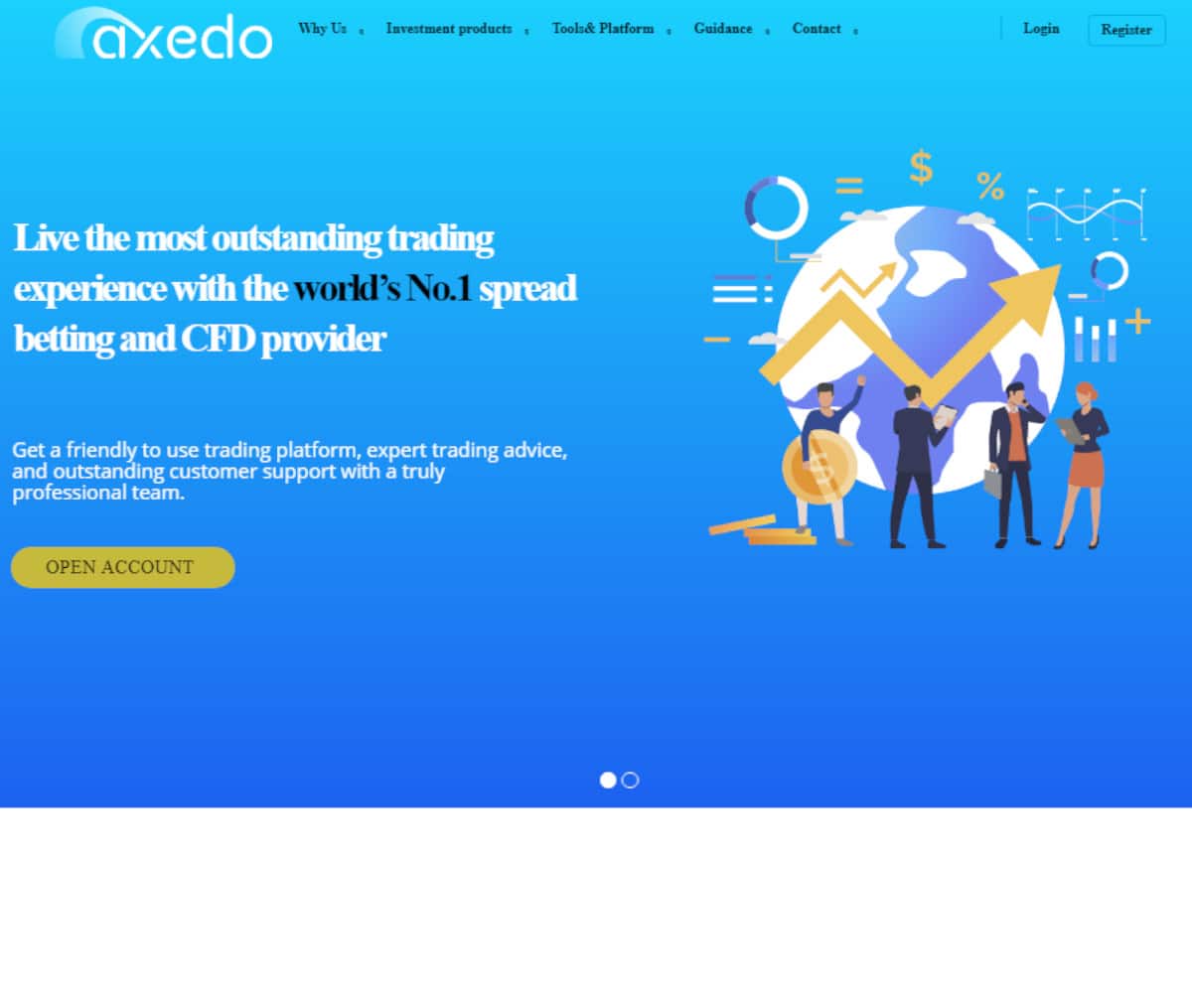 Página web de Axedo