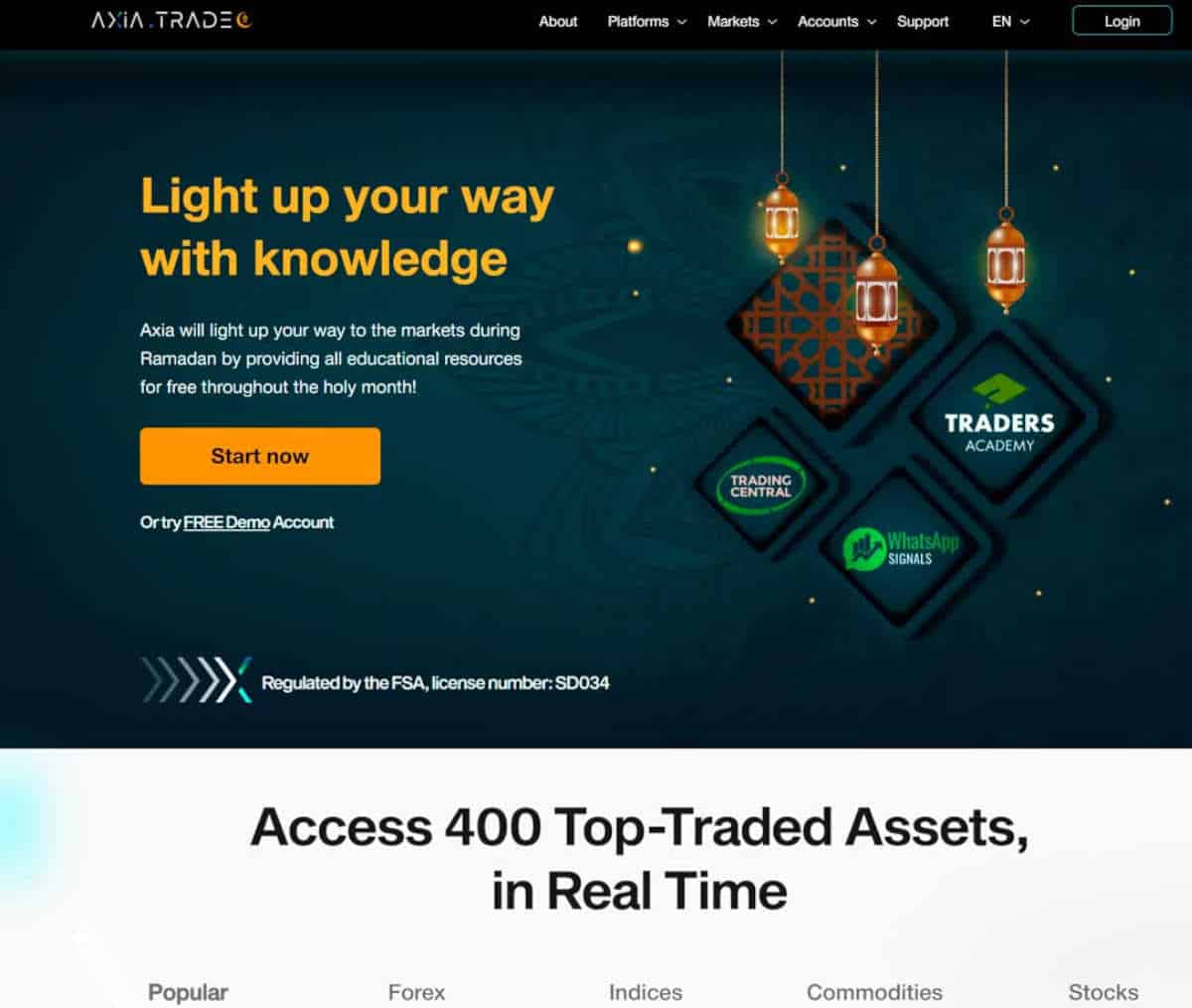 Página web de AXIA Investments