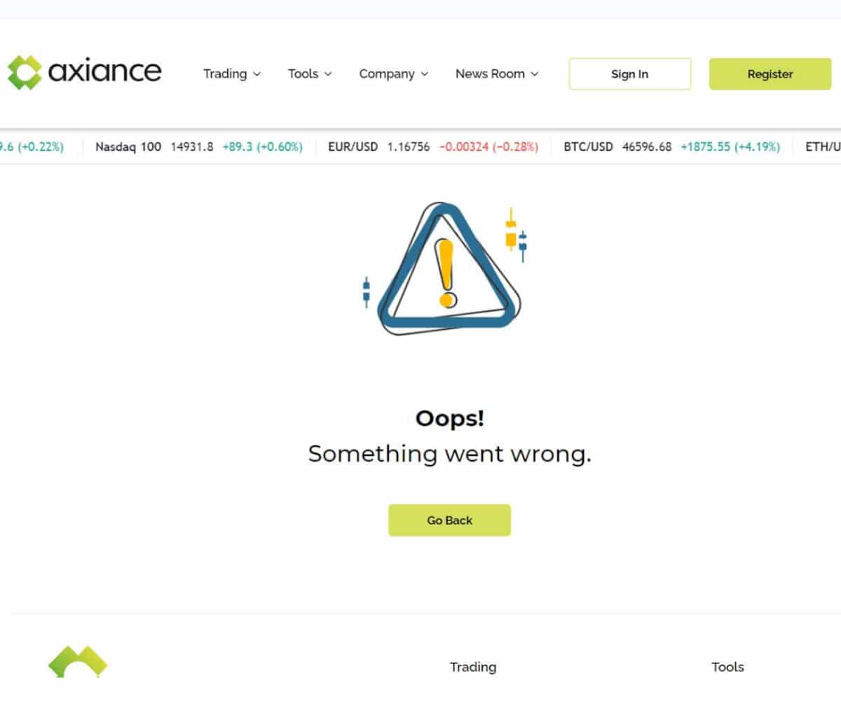 Página web de Axiance
