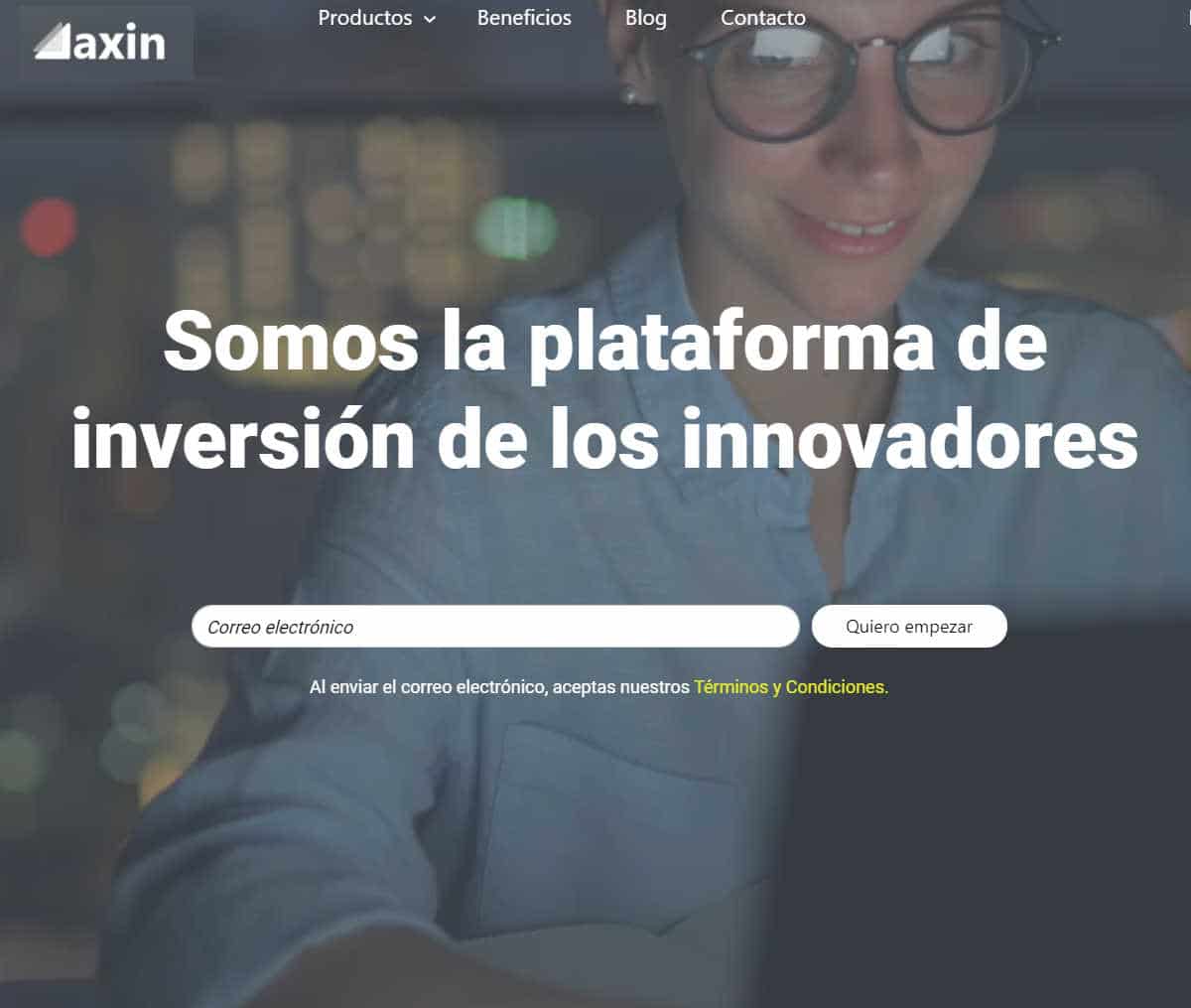 Página web de Axin