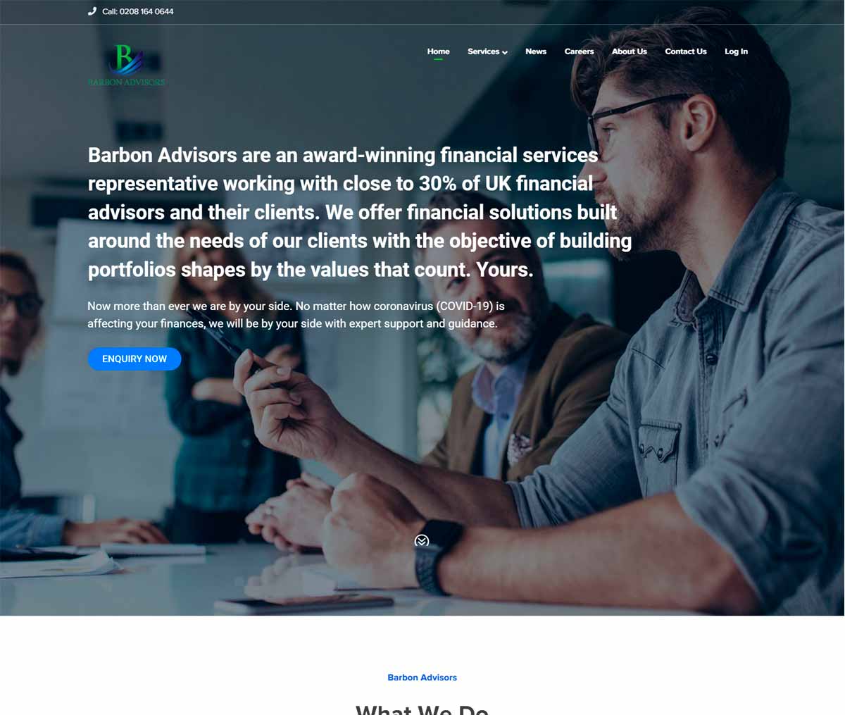 Página web de Barbon Advisors