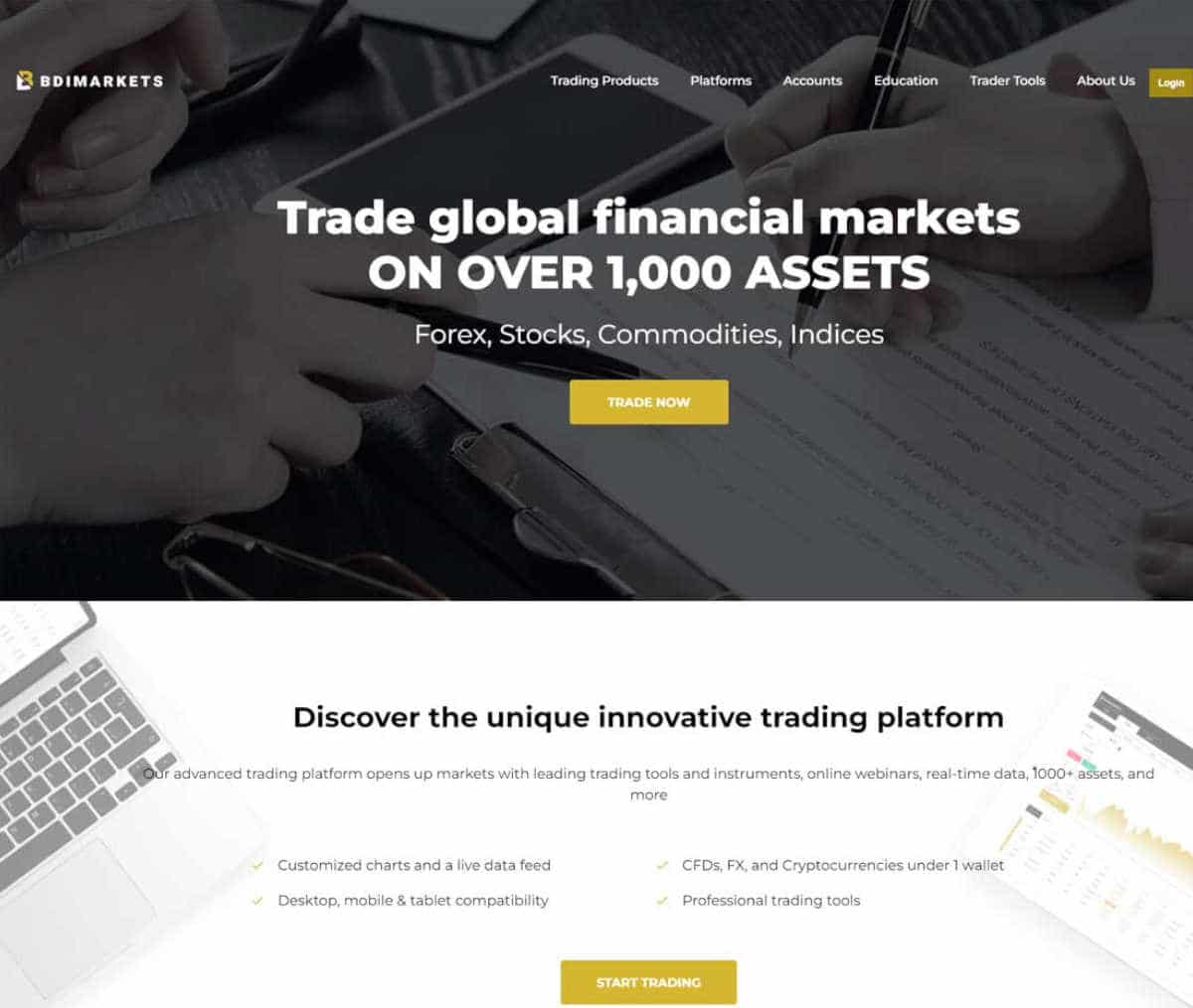 Página web de BDIMarkets