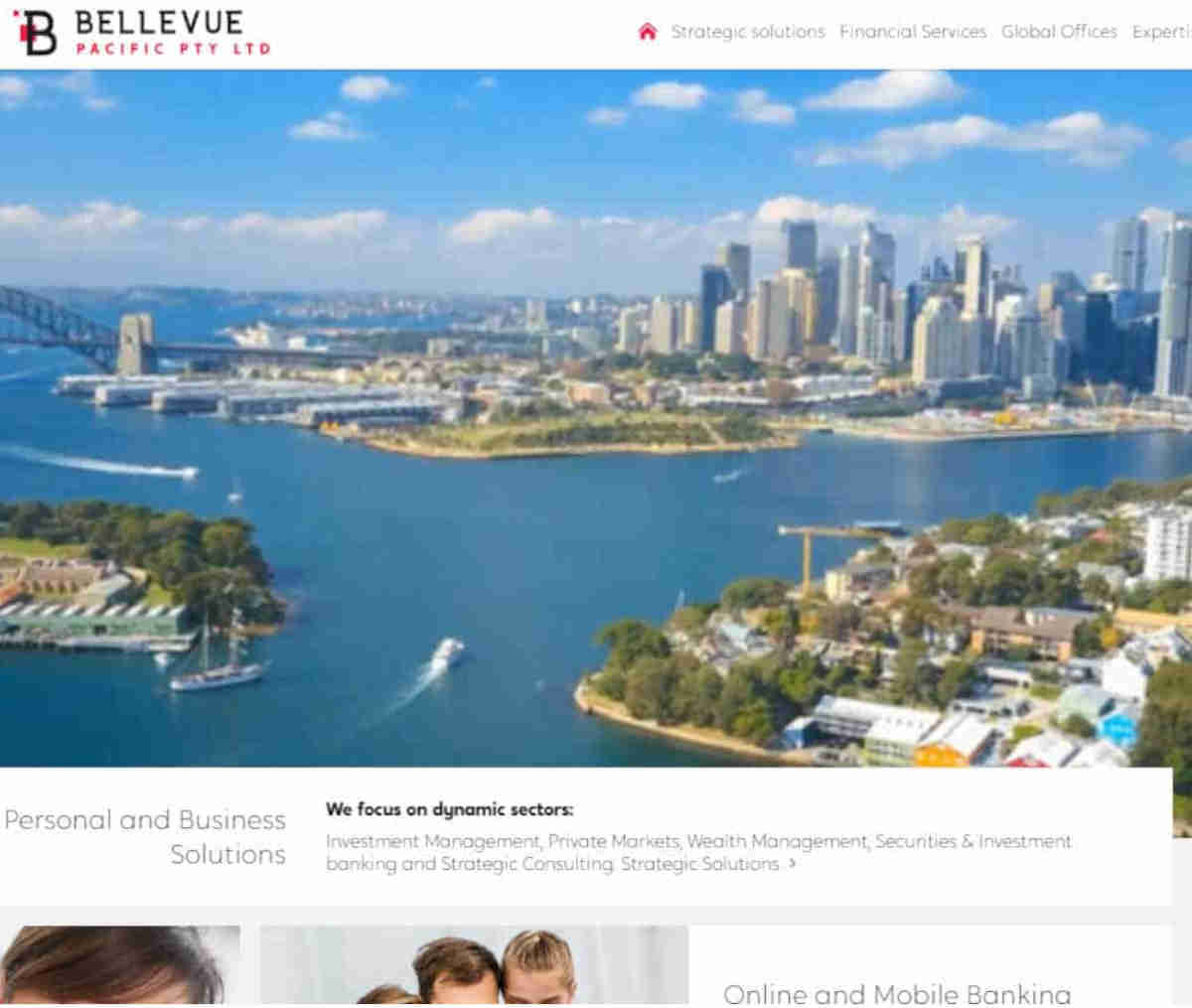 Página web de Bellevue Pacific