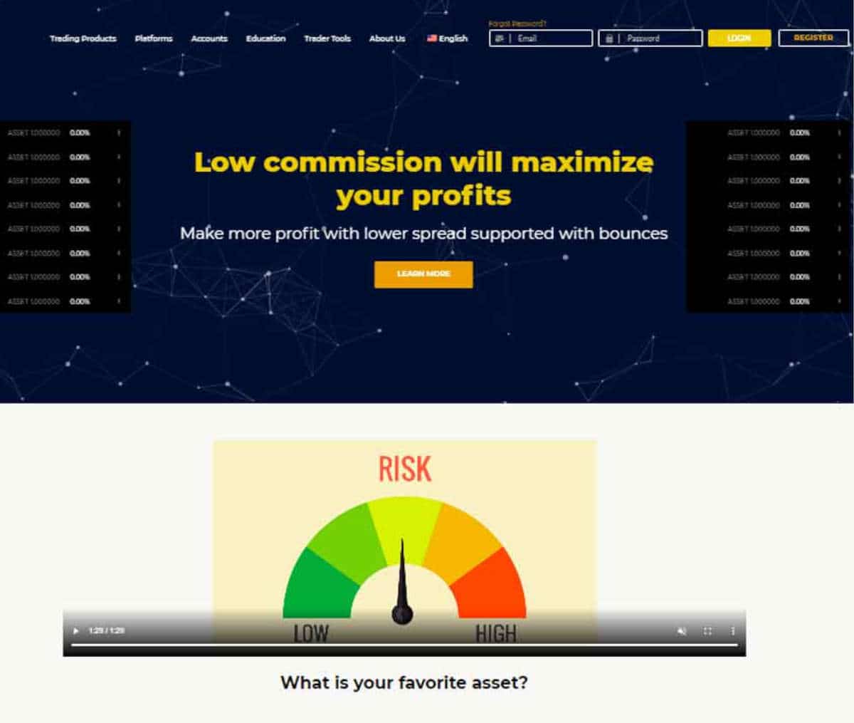 Página web de Beneffx