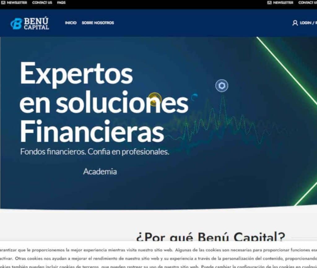 Sitio web de BenúCapitalFX