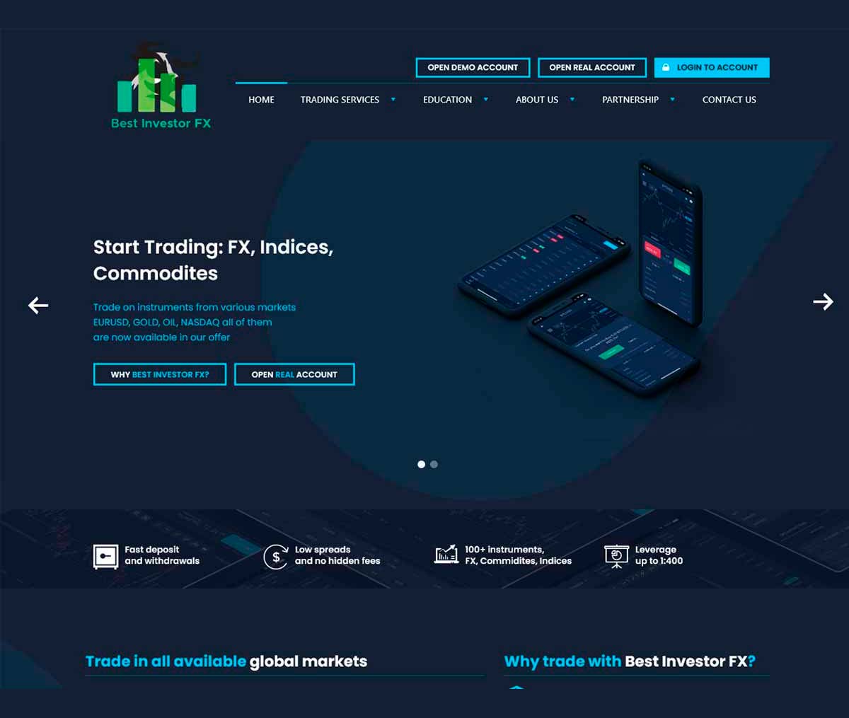 Página web de Best Investor Fx