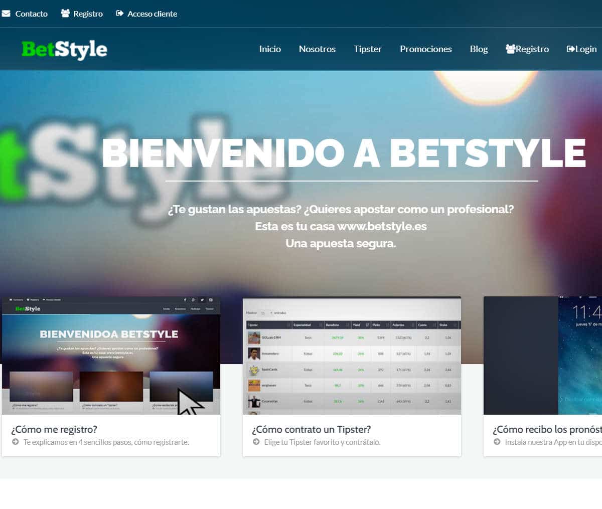 Página web de BetStyle