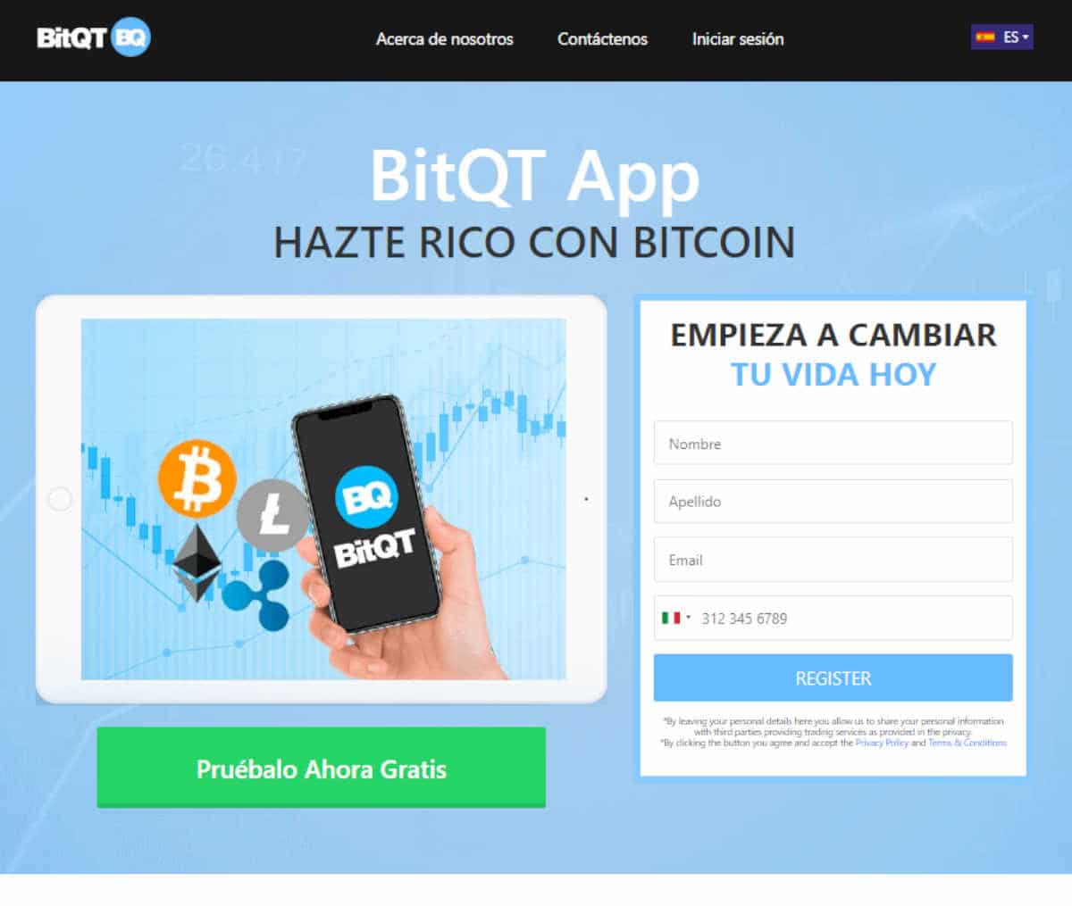 Página web de BitQt App