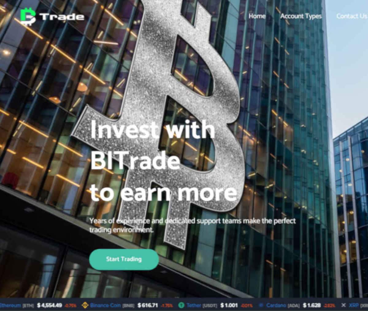 Página web de BITrade