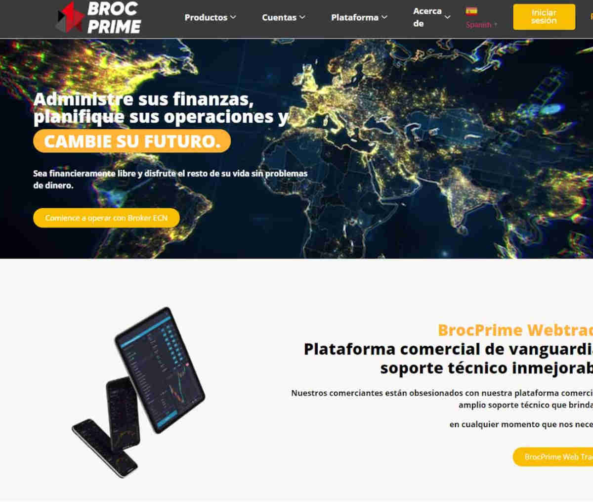 Página web de BrocPrime