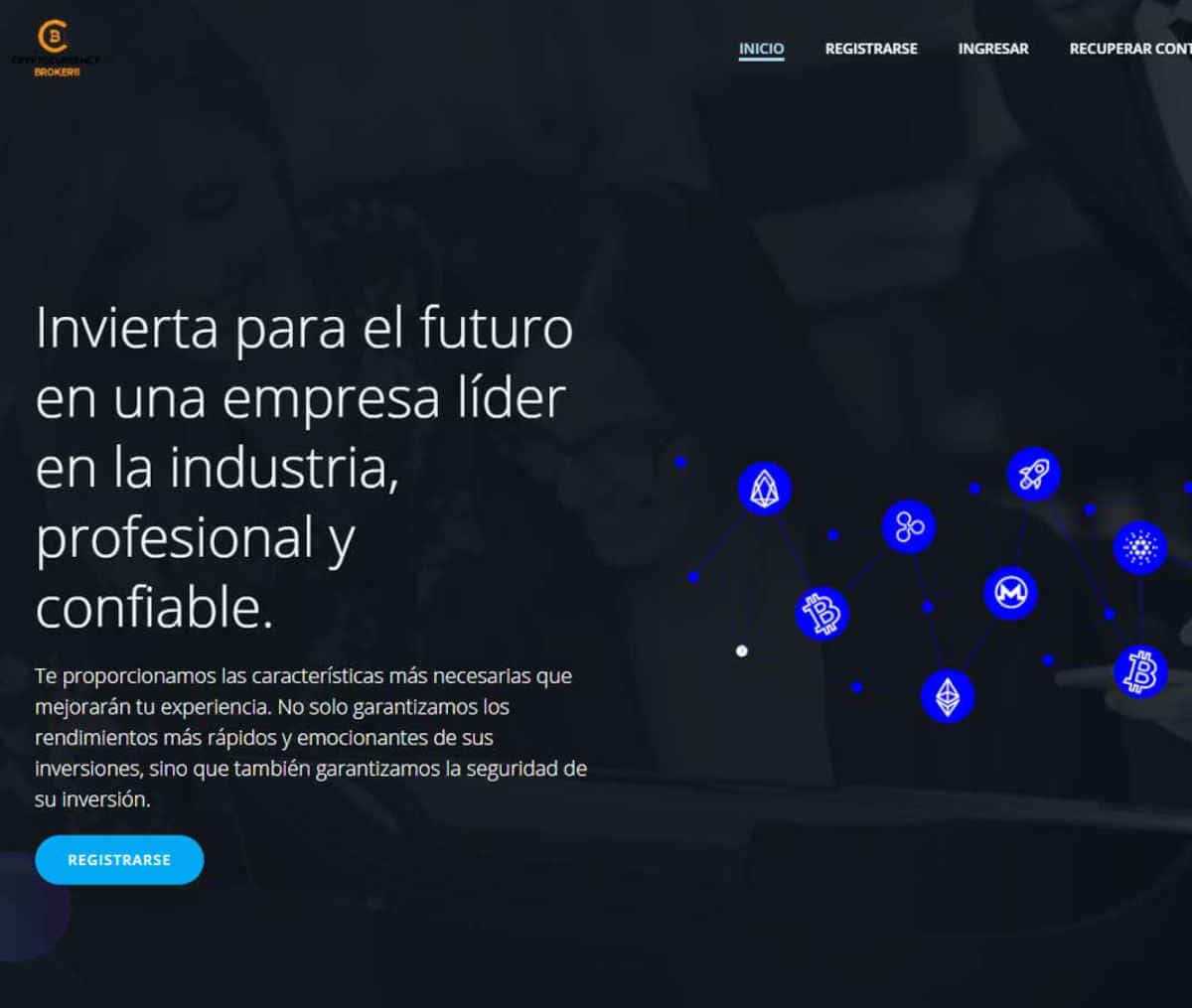 Página web de Broker Mining