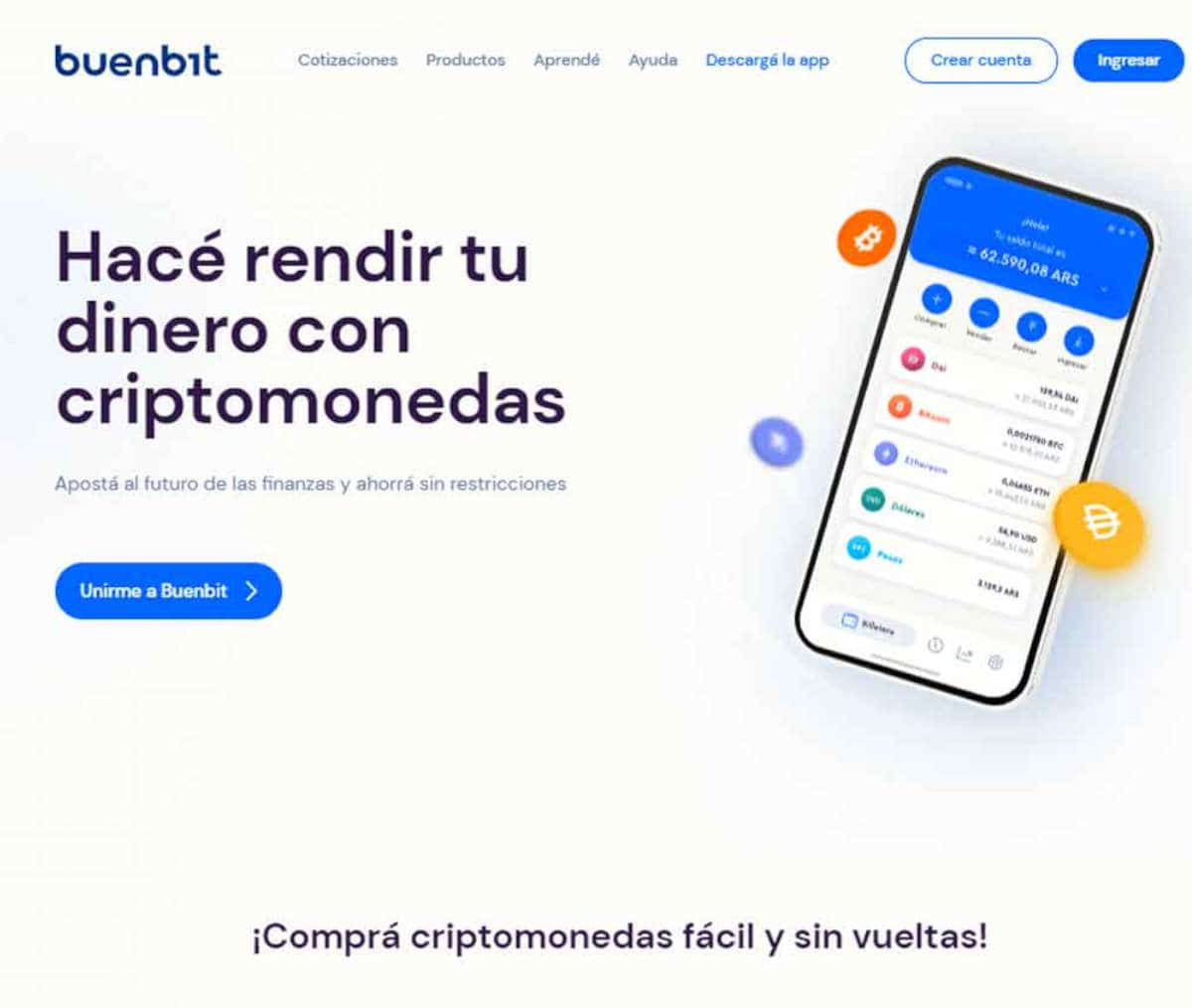 Página web de Buenbit