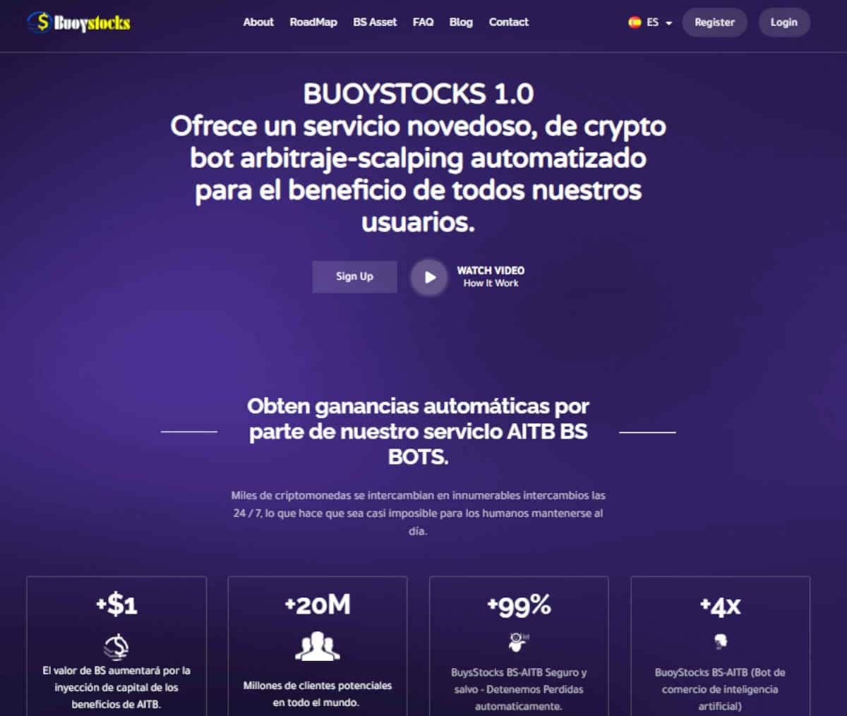 Página web de BuoyStocks