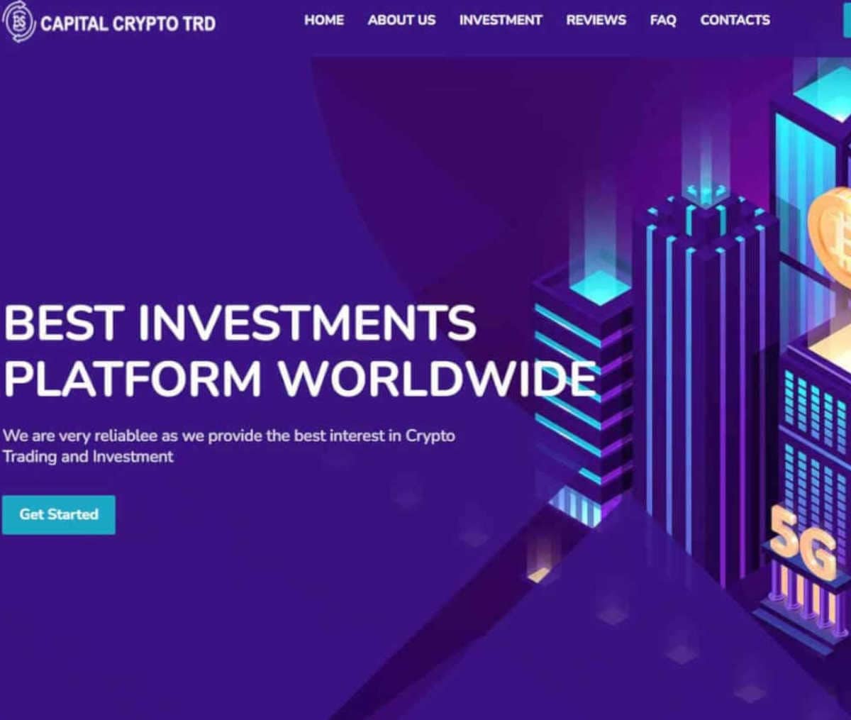 Página web de Capital Crypto Trade