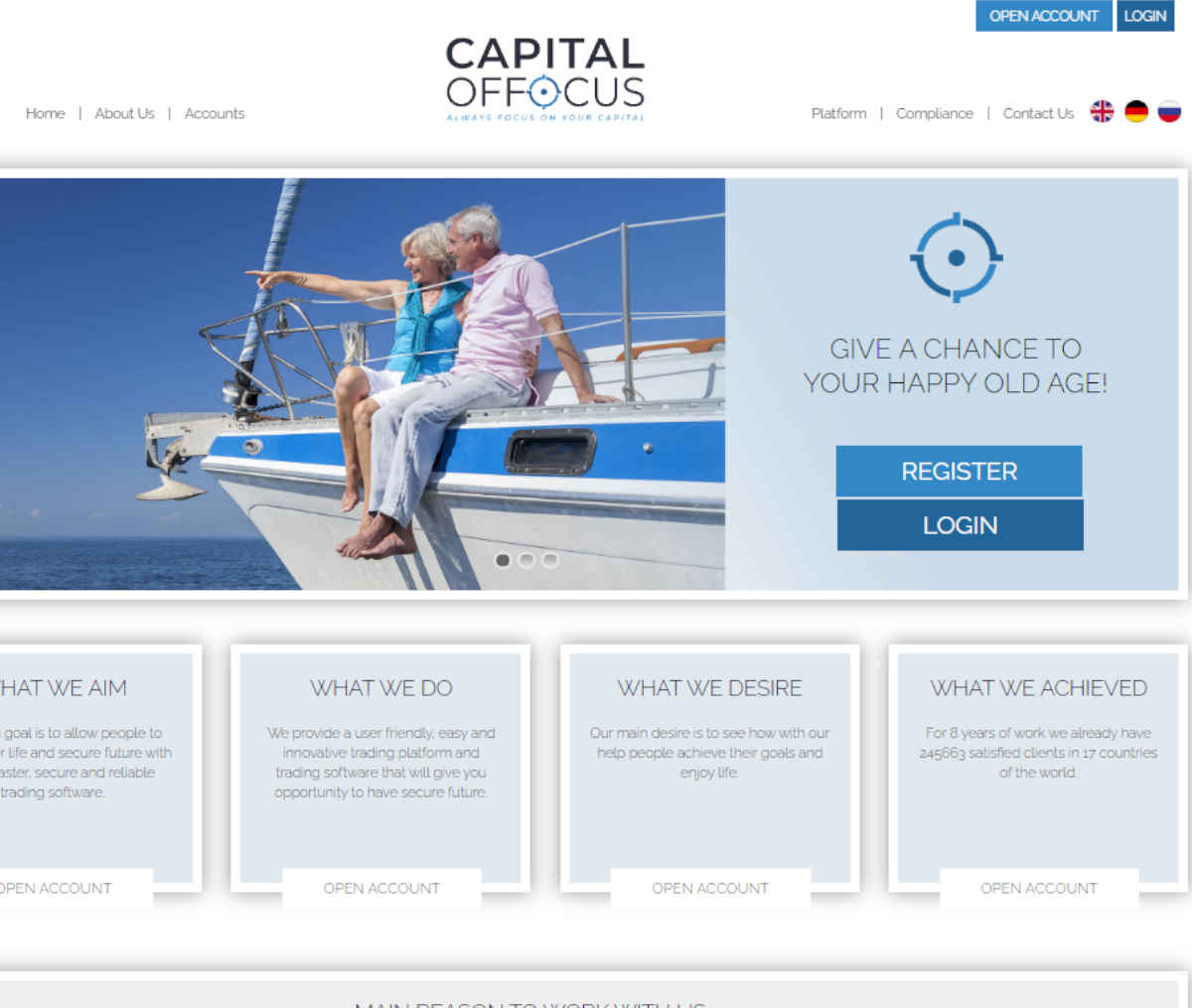 Página web de Capitaloffocus