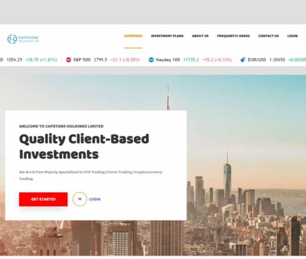 Sitio web de CAPSTONE HOLDINGS LIMITED