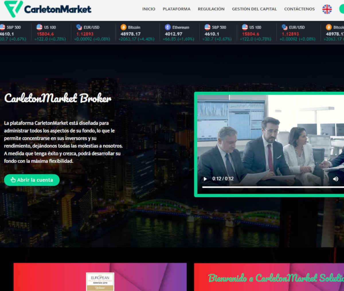 Página web de CarletonMarket