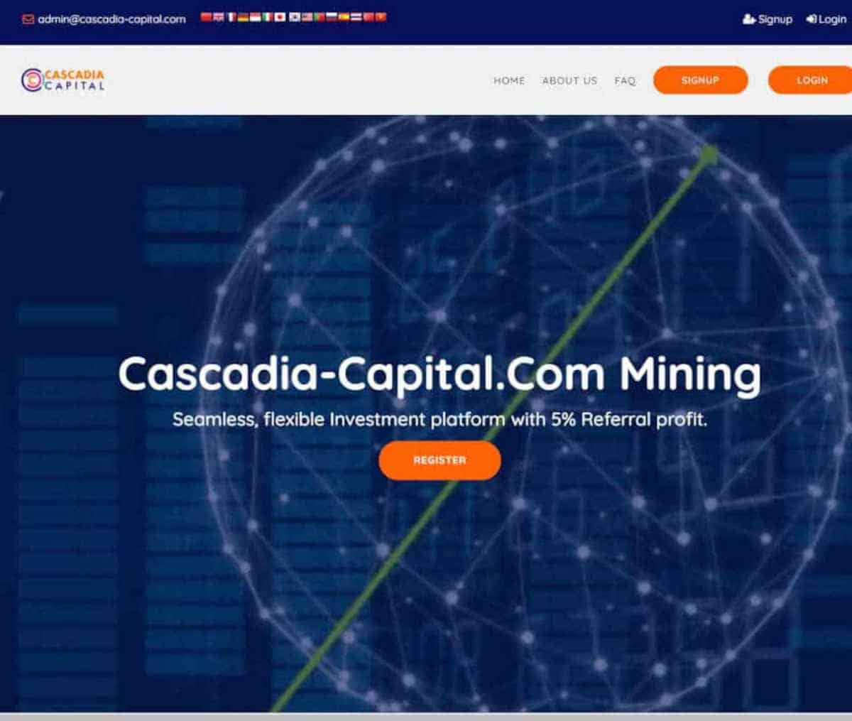 Página web de Cascadia-capital.com