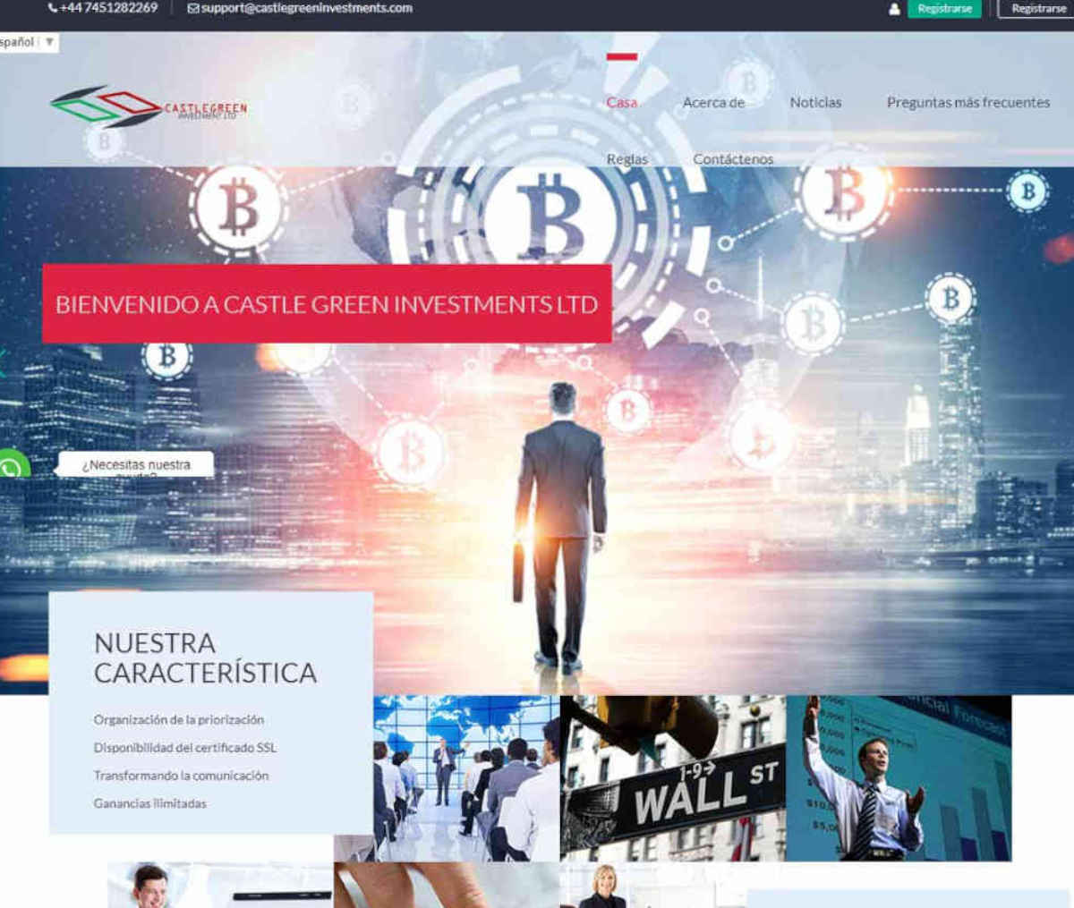 Página web de Castlegreen Investments Ltd