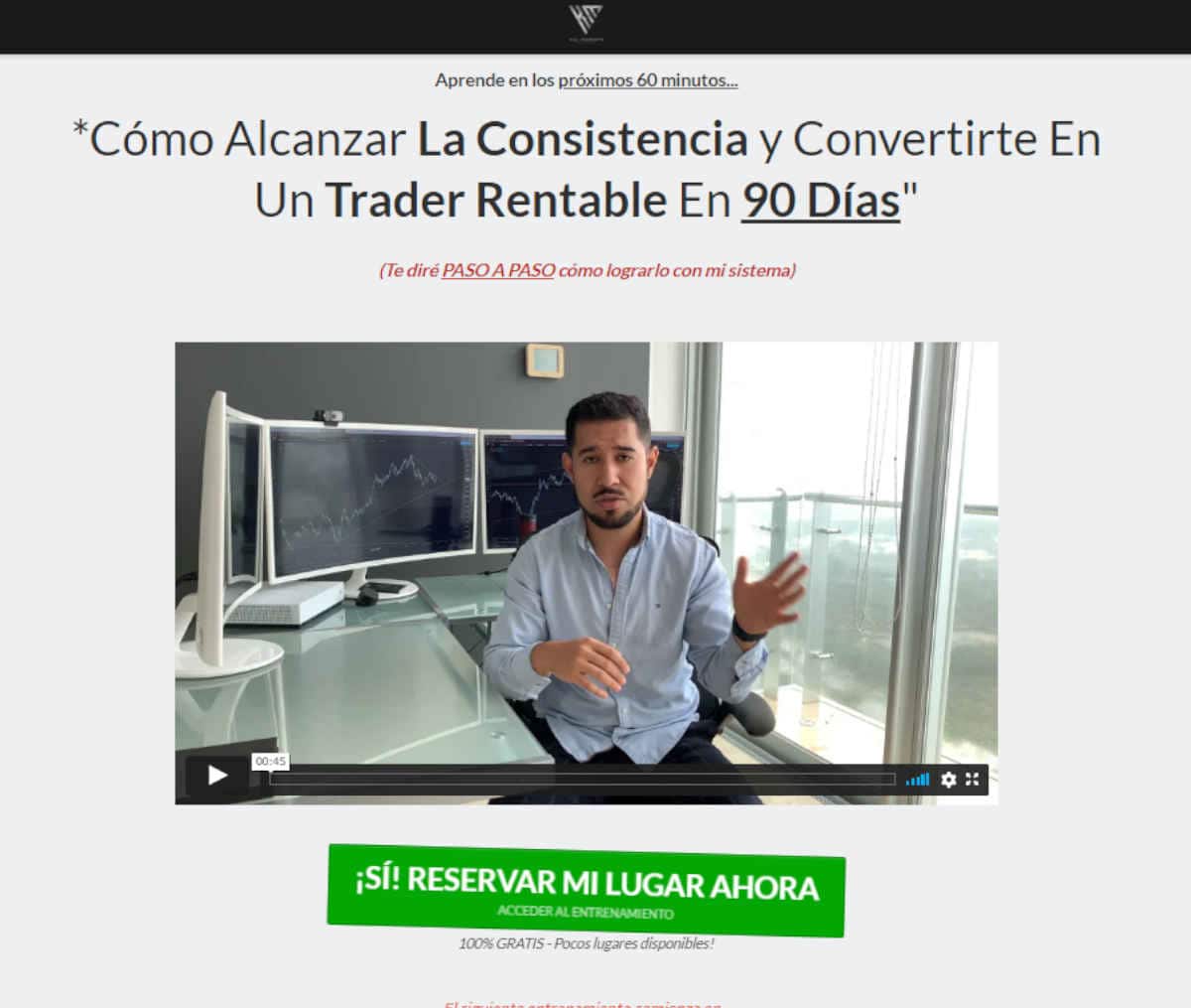 Página web de Cero a Trader