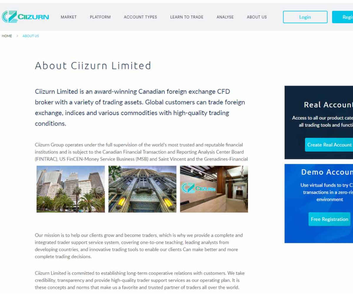 Página web de Ciizurn Limited