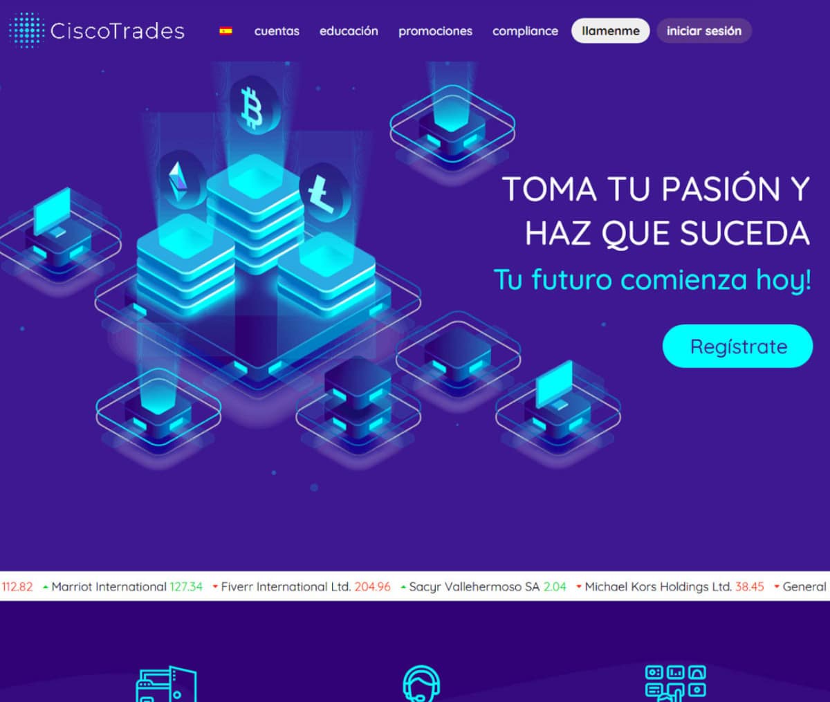 Página web de Ciscotrades