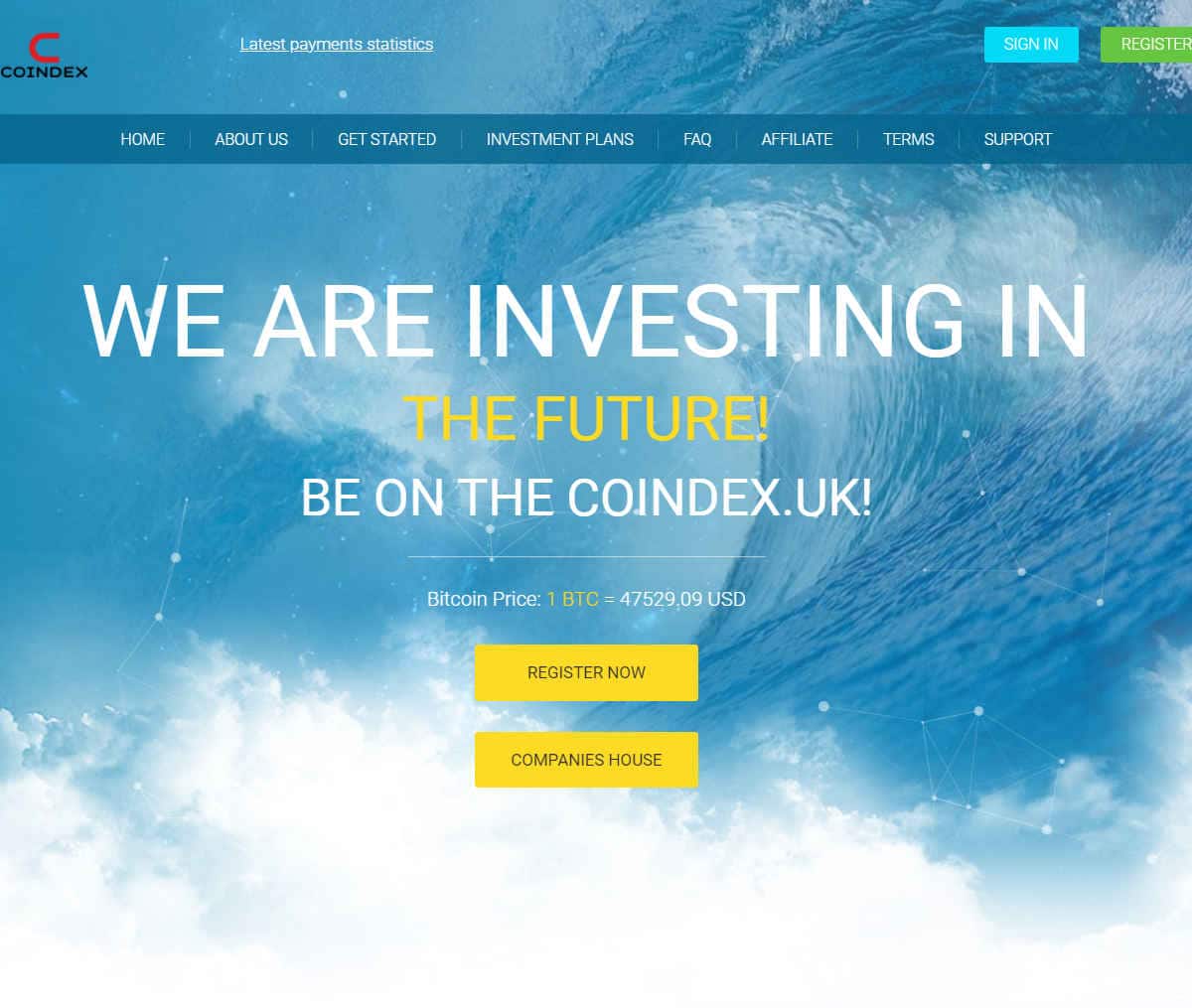 Página web de coindex.uk